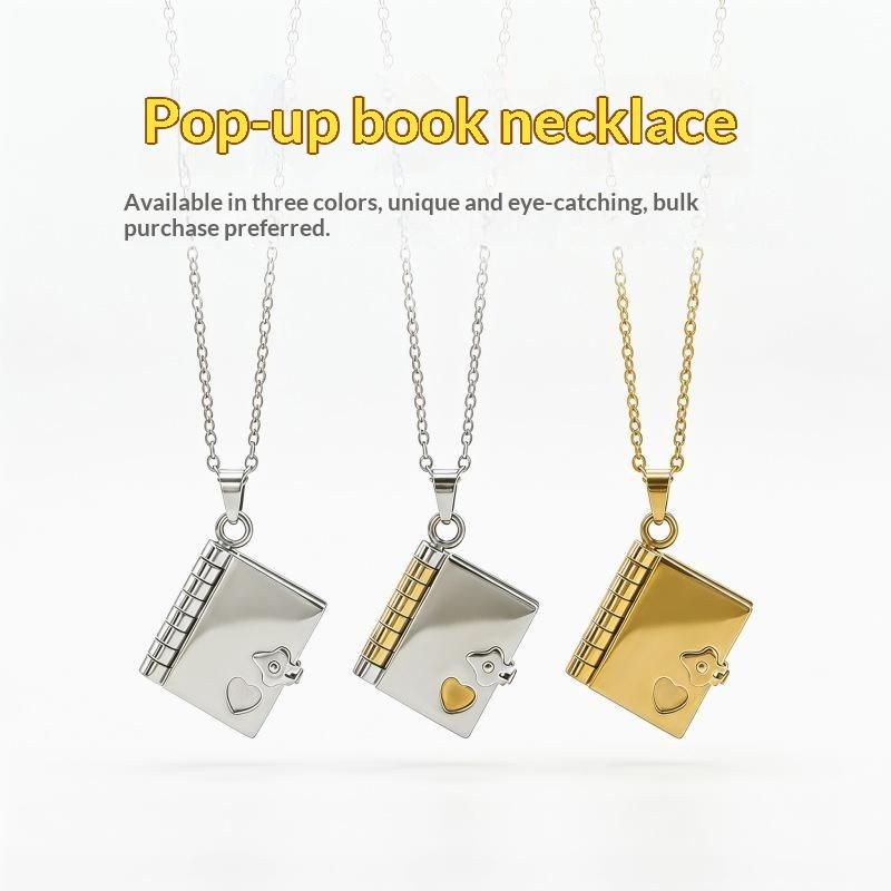 Envelope Necklace Custom Text  - Custom Photo Book review and price