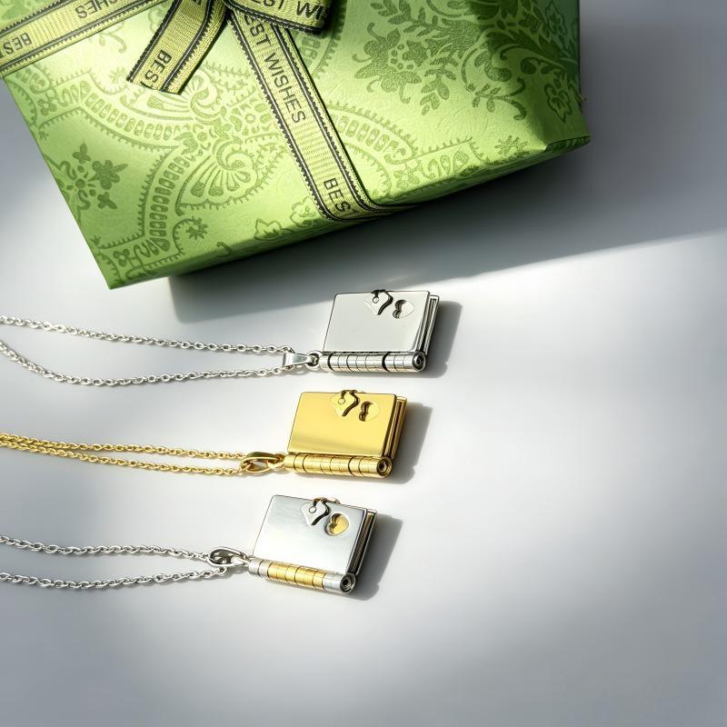 Envelope Necklace Custom Text  - Custom Photo Book review and price