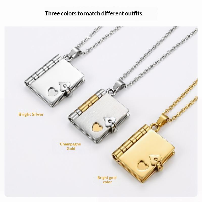 Envelope Necklace Custom Text  - Custom Photo Book review and price