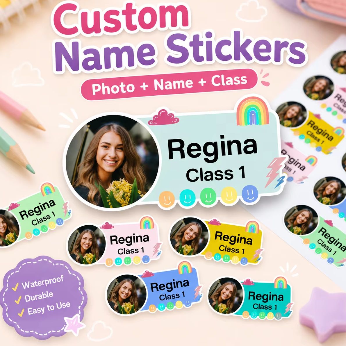Personalized Photo Label stick - Custom Photo Book review and price