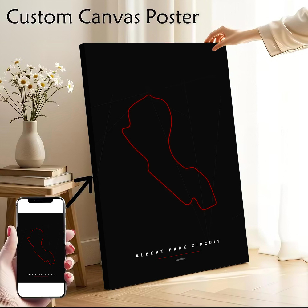 Albert Park Circuit Map Poster - Custom Map Poster review and price