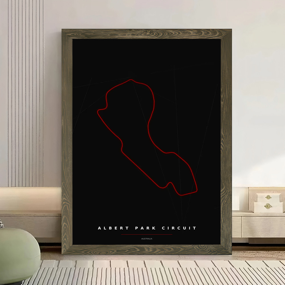 Albert Park Circuit Map Poster - Custom Map Poster review and price