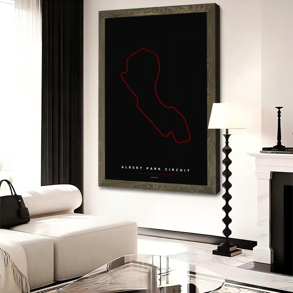 Albert Park Circuit Map Poster - Custom Map Poster review and price